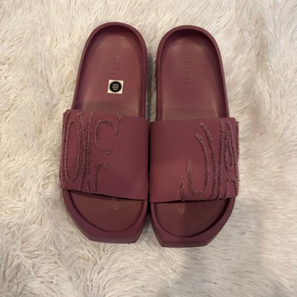 Jordan Nola Purple Slides NWOT Size 7 - Picture 4 of 8